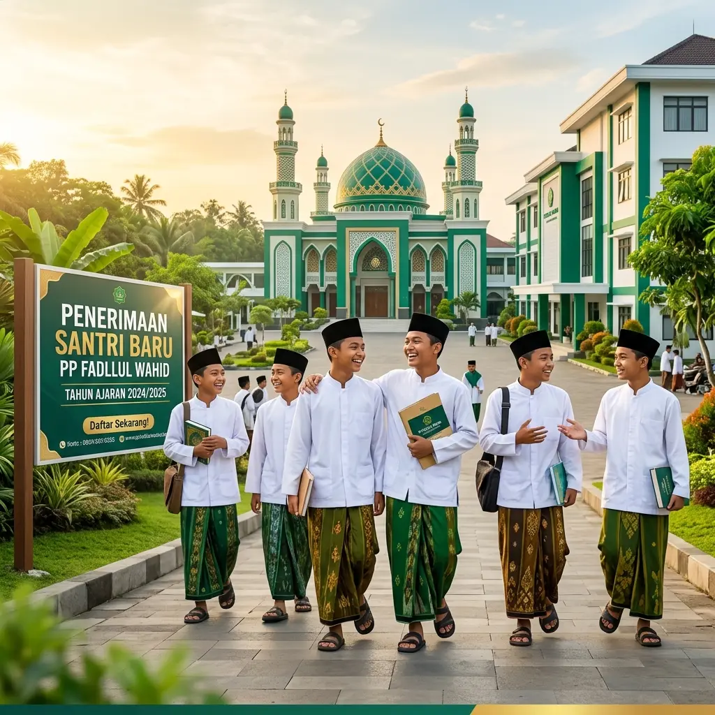 Banner Pendaftaran Santri Baru PP Fadllul Wahid